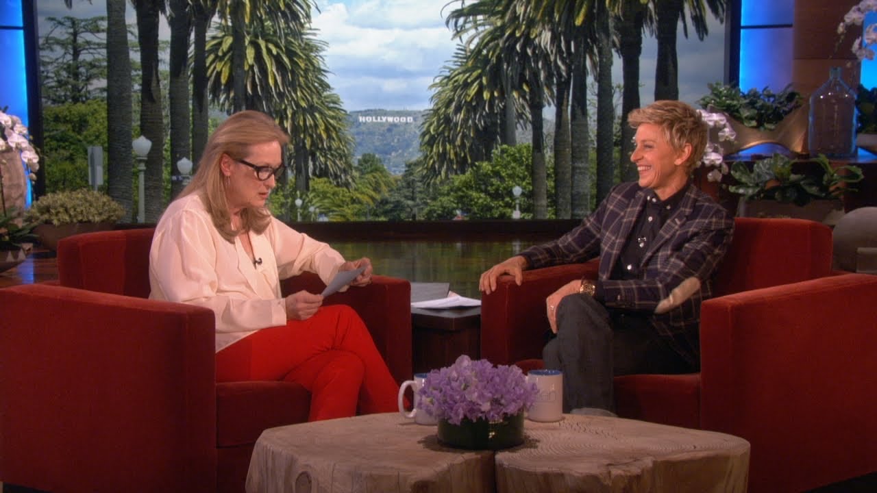 ellen degeneres show meryl streep