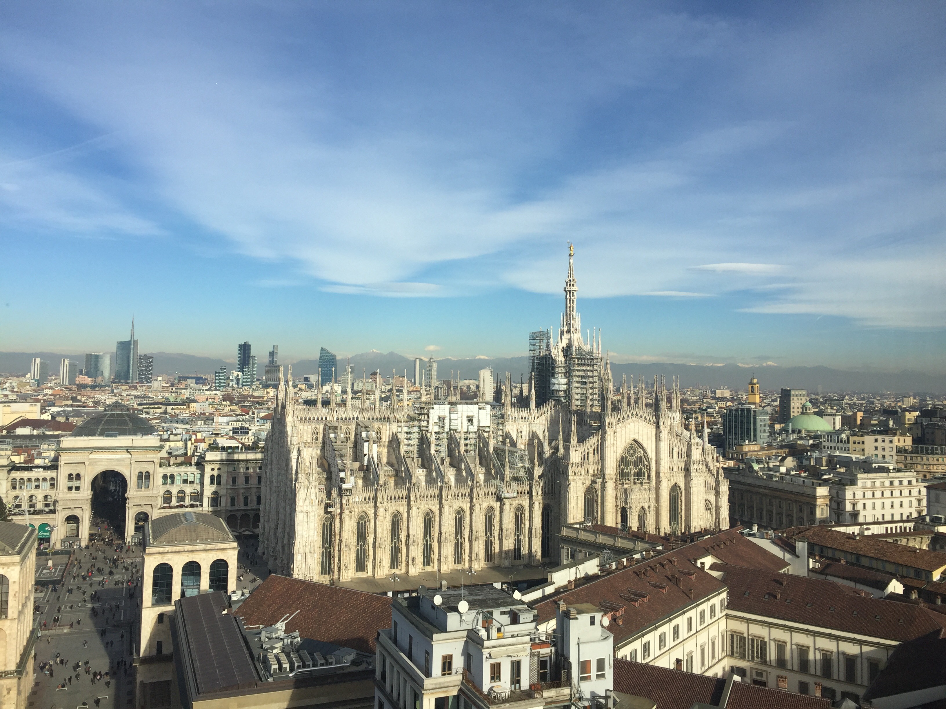 Vista dalla Terrazza Martini di Milano che ha ospitato la conferenza stampa di presentazione del festival